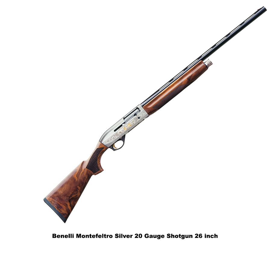 Benelli 10855 | Benelli Montefeltro Silver 20 Gauge Shotgun 26