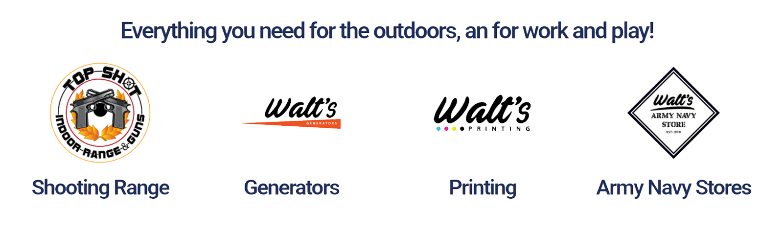 Shop Walt's Products