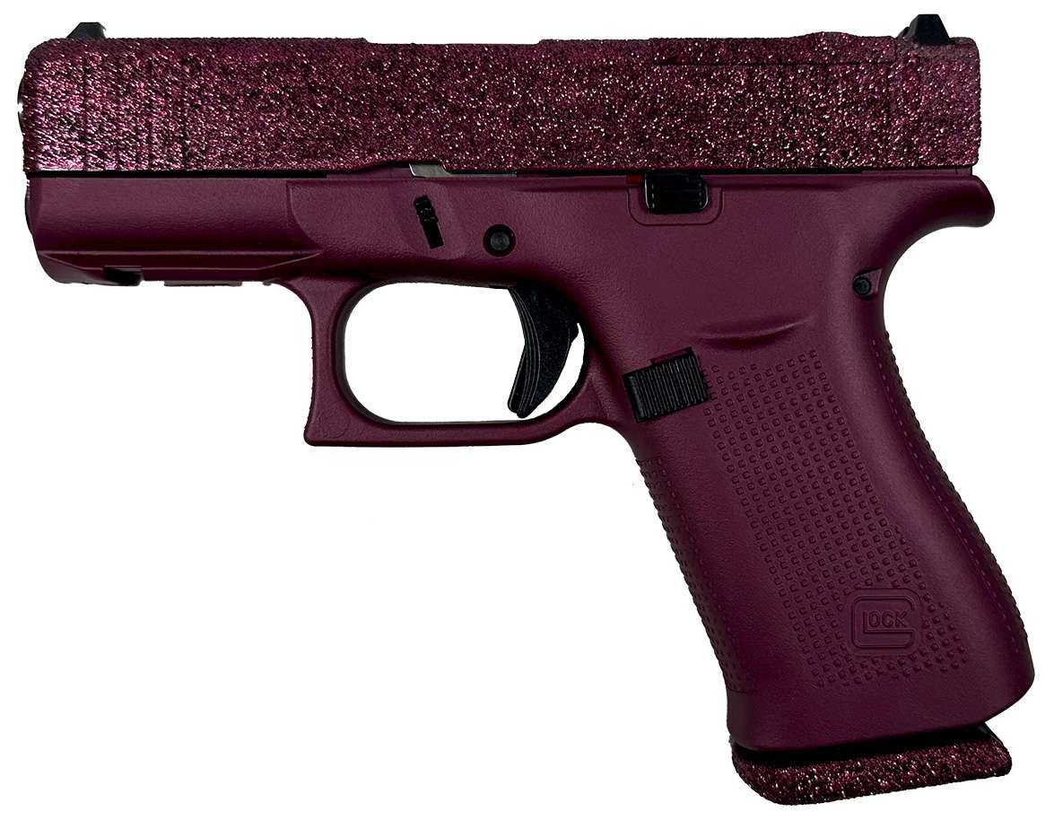 Glock 43X MOS Black Cherry Glitter 9mm 3.41 10+1 Pistol