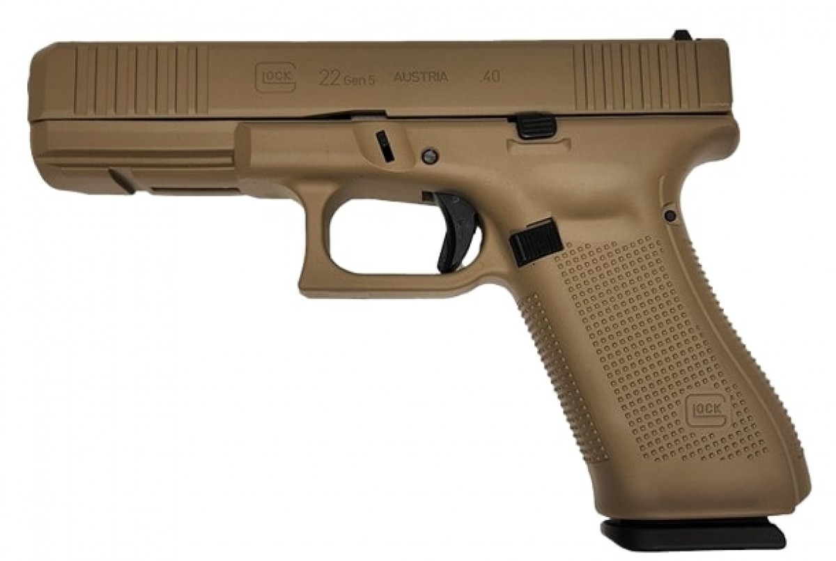 トイガン GLOCK22 Glock 22 Gen5 Coyote Tan .40 S&W 4.49 15rd Pistol, Coyote Tan