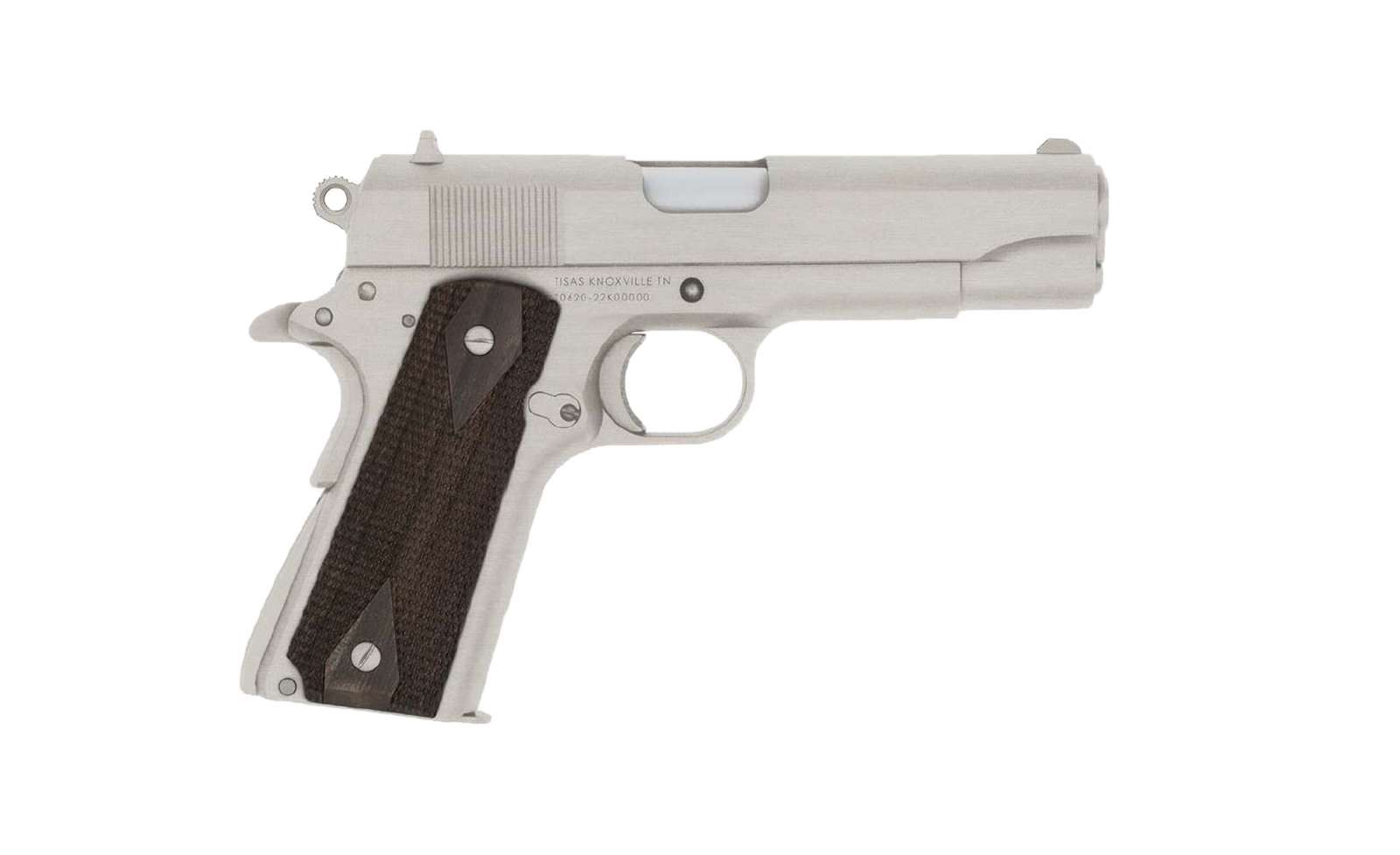 Tisas 1911A1 Tank Commander 9mm 4.25 9+1 Pistol, Nickel - 21000154