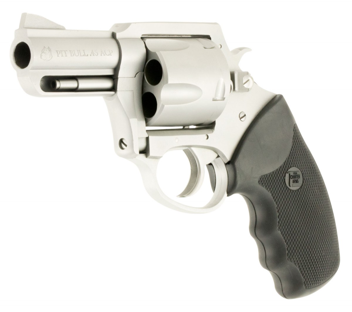 Charter Arms 74520 Pitbull 45 Acp 250 5 Round Stainless Black Rubber Grip Not Just Guns 3158