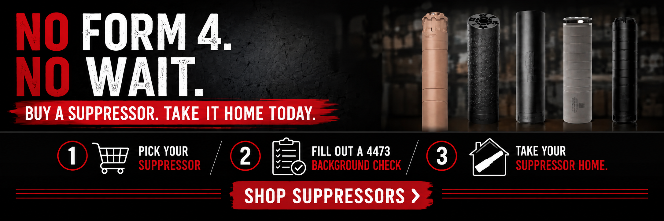 Main Page Banner - Suppressors - No Form 4 No Wait