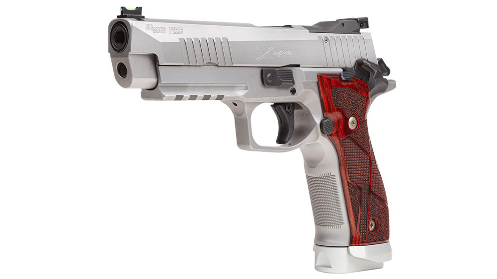 Sig Sauer P226 XFIVE 9MM 5" SAO Wood Grips 10 Round, Stainless-img-2