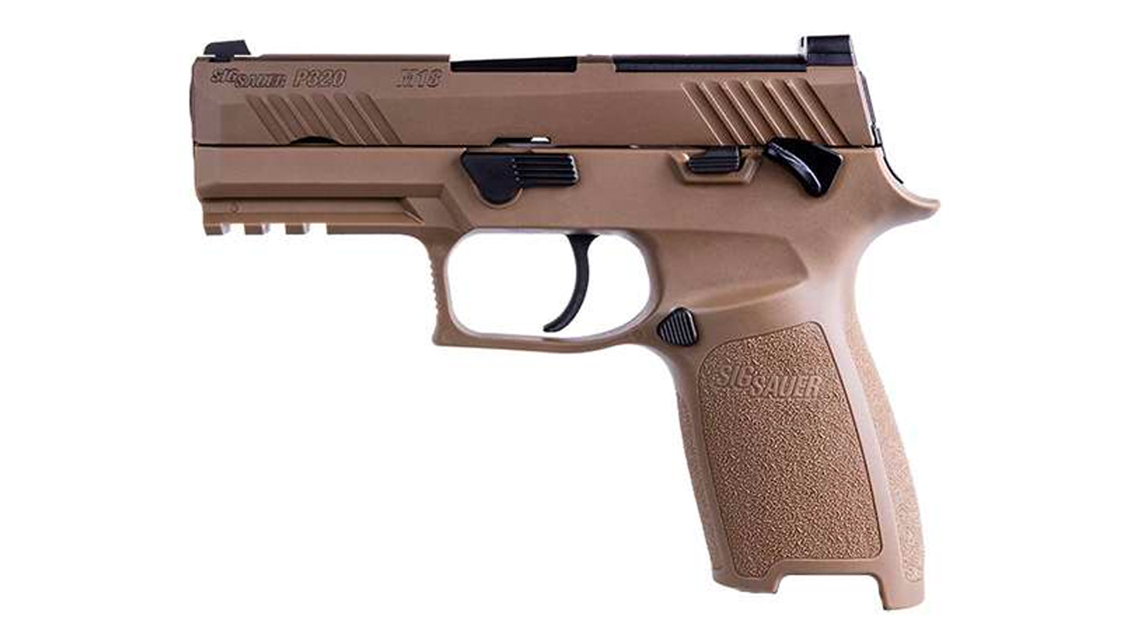Sig Sauer  P320 Carry MA Compliant 9MM 3.9" Manual Safety 10 Round, Coyote-img-0