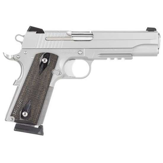 Sig Sauer 1911 45 ACP 5" CA Compliant 8 Rounds, Silver-img-1