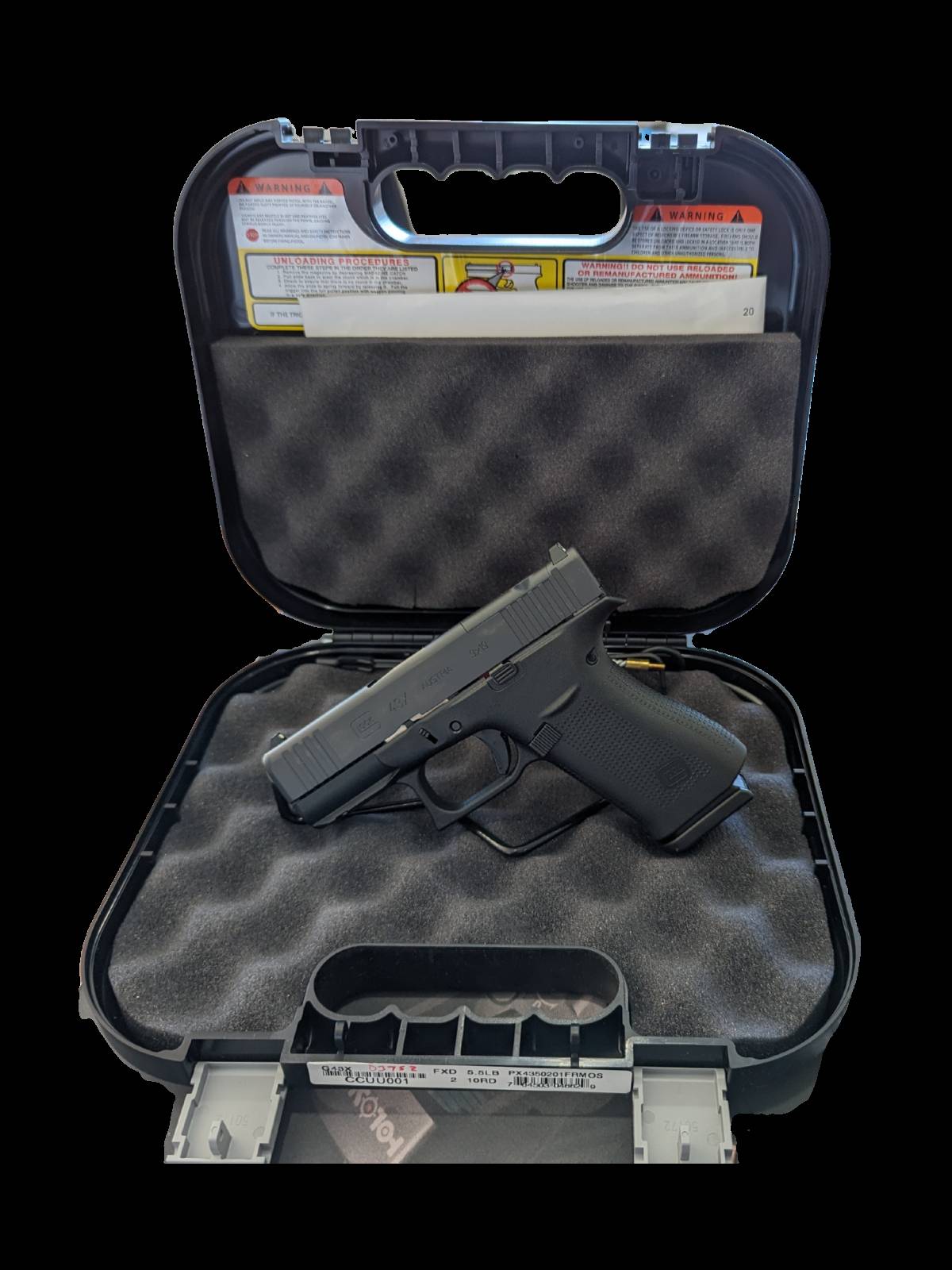 1st S/N in Series & New in Box: Glock G43X MOS Sub-Compact PX4350201FRMOS-img-2